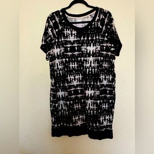 Pajama sweater dress.